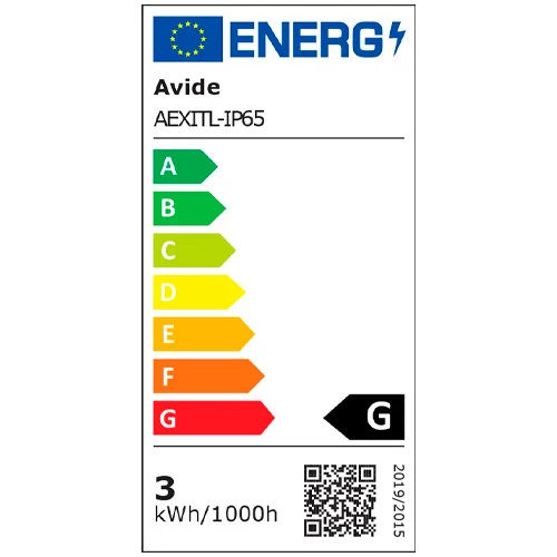 LED avārijas 2.8W virsapmetuma gaismeklis