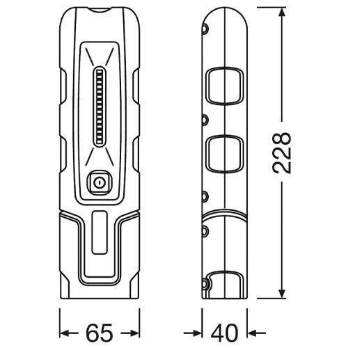 LED Flashlight with magnet LEDILPRO 180