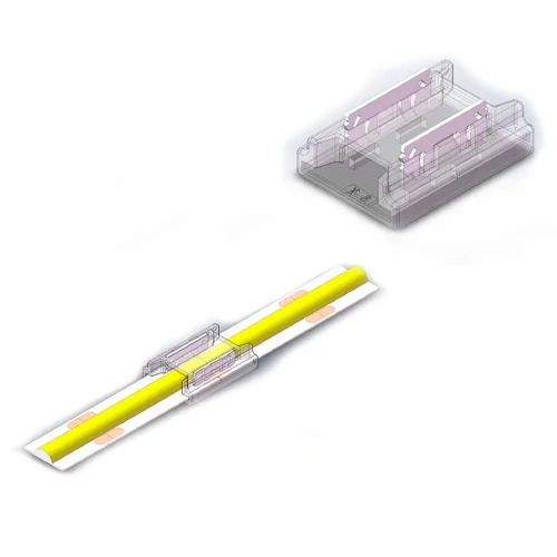 Connector for 8 mm COB single-color LED strip, 2 pins