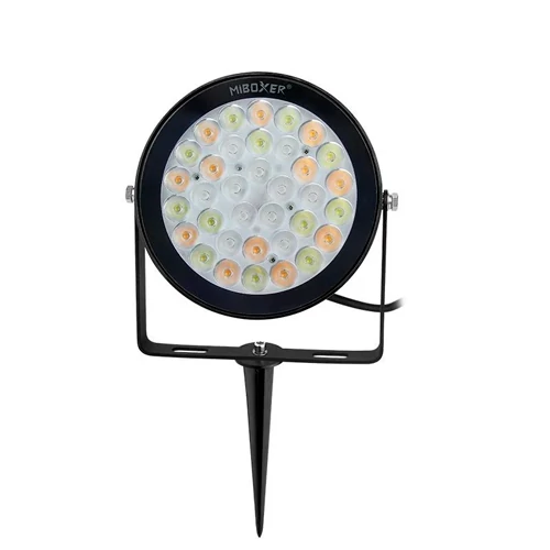 LED Viedais dārza un fasādes gaismeklis 25W, RGB+CCT, IP66