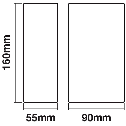 Facade luminaire 12W, 3000K, IP44 ENDURA STYLE UPDOWN