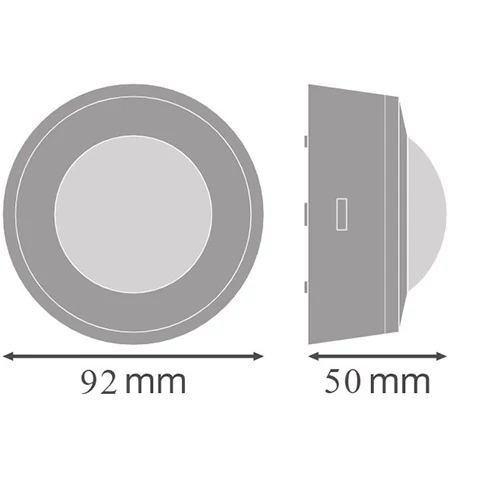 Infrared motion and twilight sensor 360°, 6m