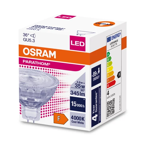 LED лампа MR16, 3.8Вт, 345лм, 4000К