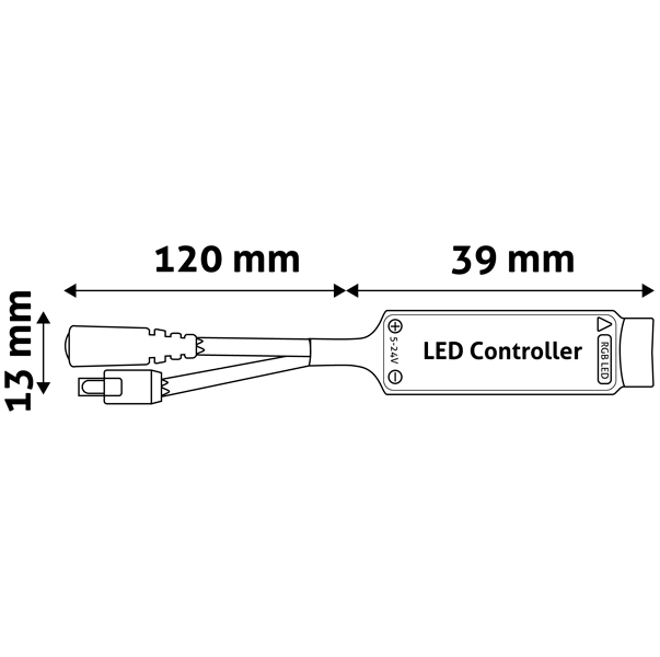 RGB Контроллер для LED ленты с пультом 12V 6A 72W