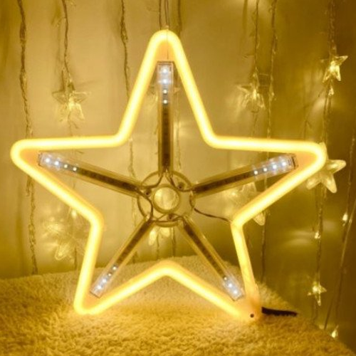 Ziemassvētku gaismeklis - zvaigzne 30 x 30 cm
