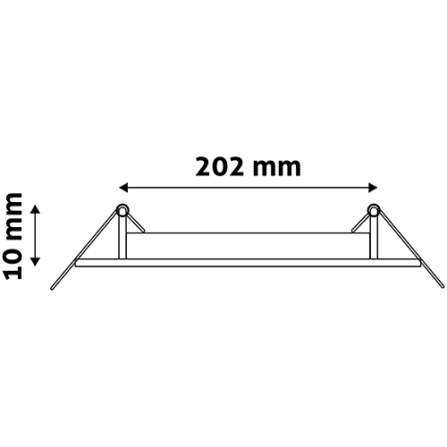 LED встраиваемая панель 18W, 1490lm, 3000K, IP20, 120°