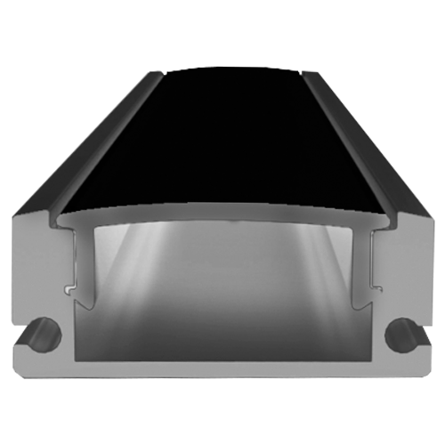 Anodēts alumīnija profils LED lentei HB-17.4X7BC