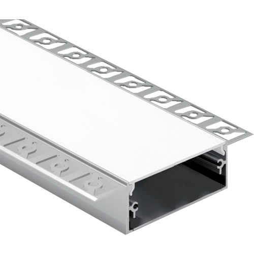 Anodized aluminum profile for 1-5 rows of LED strip HB-96X20