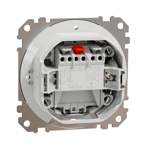 Built-in two-key switch 1+1, mechanical SEDNA Design