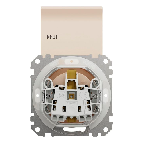 Zemapmetuma kontaktligzda 1-vietīga ar zemējumu un vāku, mehaniska SEDNA Design