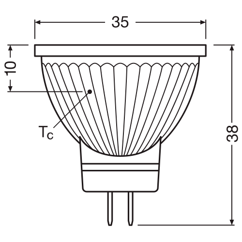 LED bulb MR11, GU4, 4.2, 375Lm, 4000К