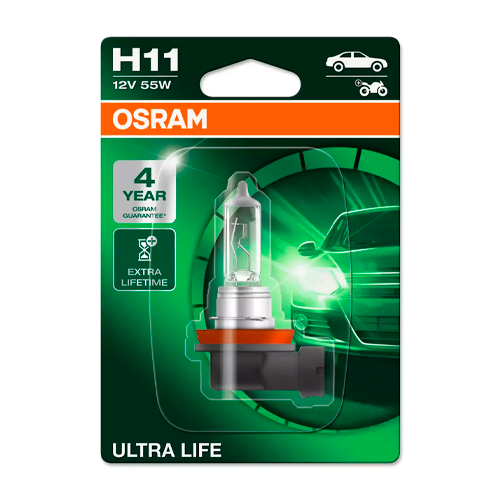 Halogēna spuldze H11, ULTRA LIFE sērija