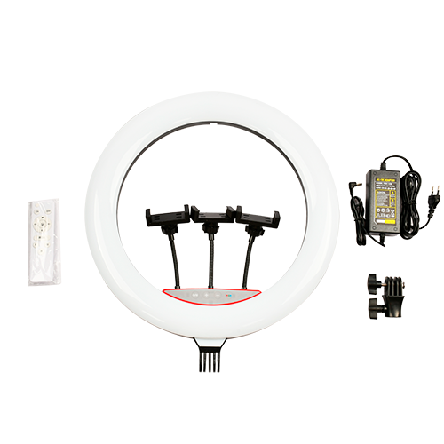 LED Selfie lampa 50W, RGB + CCT, Ø 44,5 cm