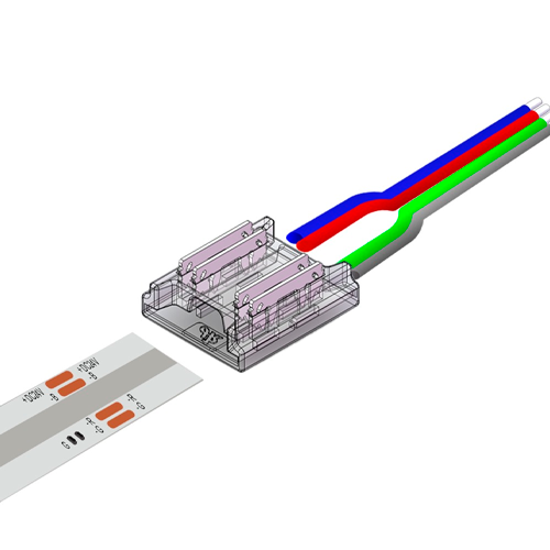 10 mm COB RGB (multicolor) LED strip connection wire