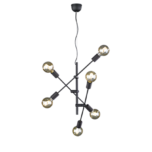 Pendant light CROSS, excl. 6 x E27, max. 28W