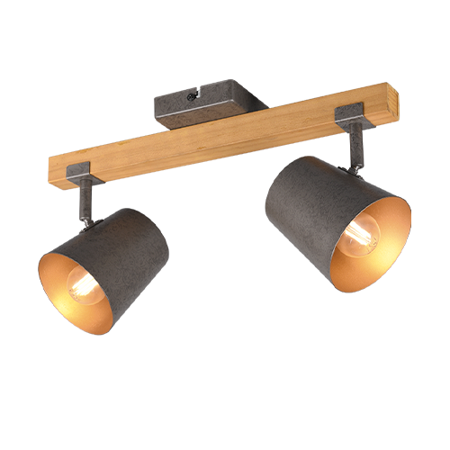 Ceiling lamp BELL, excl. 2 x E14, max. 25W