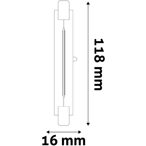 LED Spuldze R7S, 13W, 3000K, 1100Lm, 360°