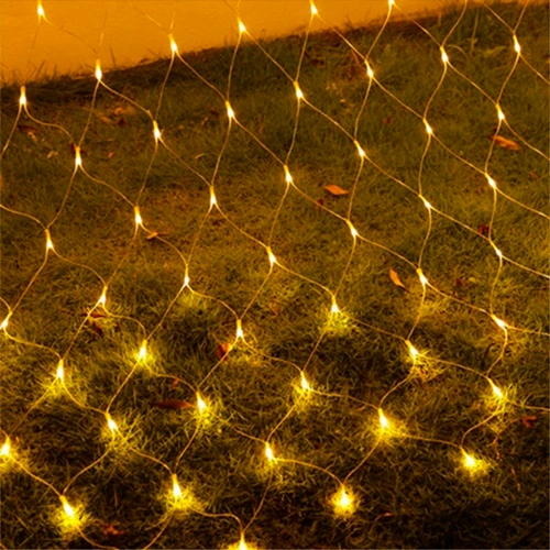 Ziemassvētku virtene - tīkls 58W, silti balts, 1.5x1.5m, IP44, 96LEDs