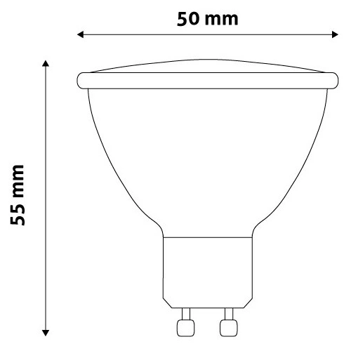 LED spuldze ar pulti GU10, 4.5W, 230Lm, 240°, RGB+WW