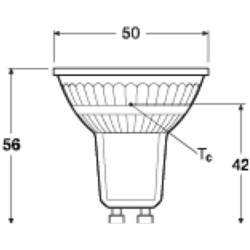 LED spuldze GU10, 120°, 4.3W, 350lm, 4000K