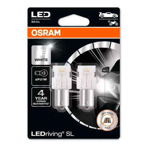 LED spuldze P21W, 12V, 1W, 6000K, LEDriving SL sērija