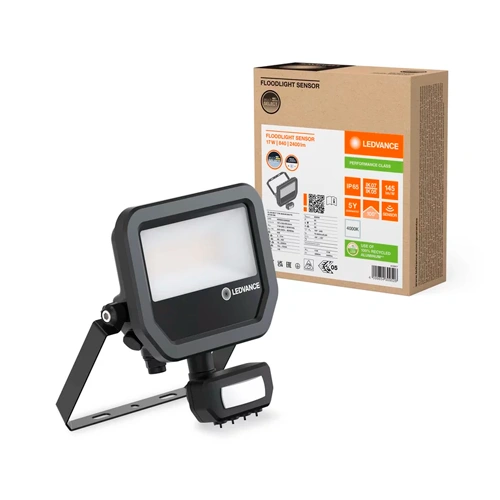 Āra LED prožektors ar sensoru 17W/11W, 4000K, IP65, 2400/1600Lm, FLOODLIGHT SENSOR 20