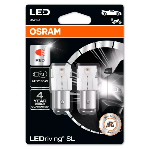 LED лампа P21/5W красная, серия LEDriving SL