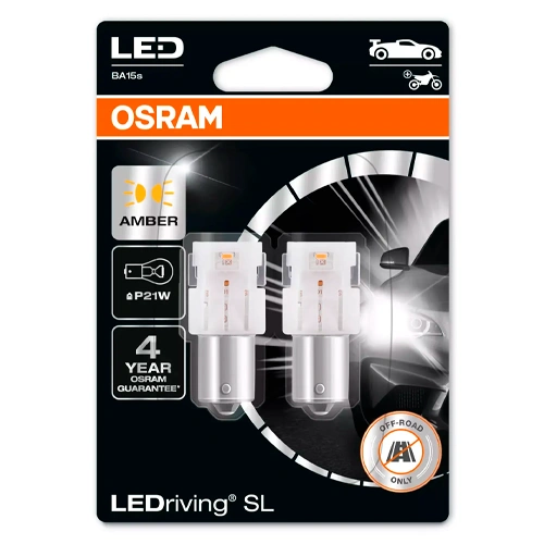 LED spuldzes P21W, 1W, 12V, dzeltens, LEDriving SL sērija