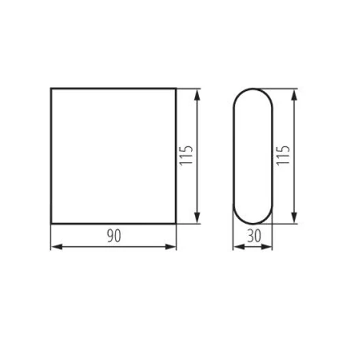 Facade lamp 8W 4000K IP54 GARTO