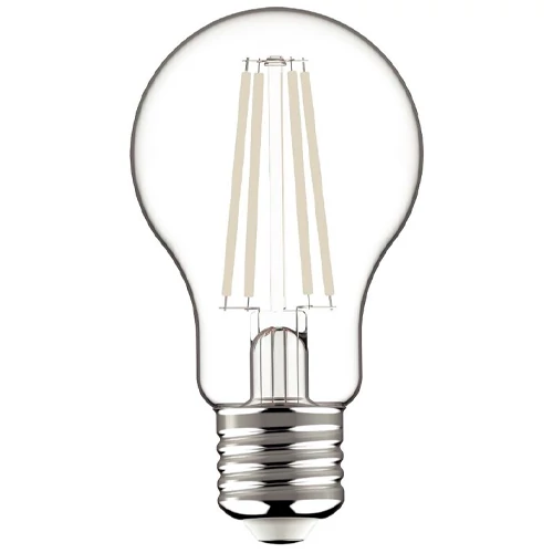 LED лампа E27, A60, 8.5W, 1055lm, 2700K, white filament