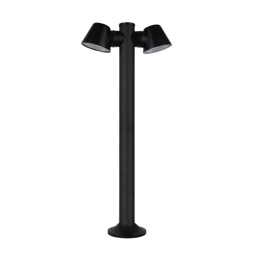 Street light bollard post CONE, 80cm, excl. 2 x GU10, IP54, IK09