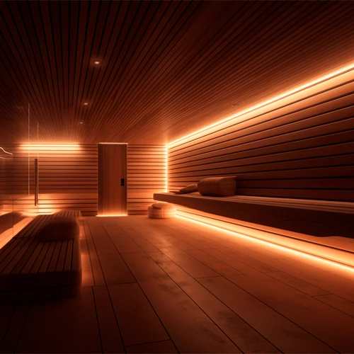 LED strip for sauna 2835, 3000K, IP68, 24V, 10W