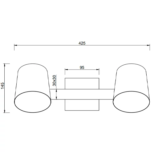 Griestu lampa BELL, excl. 2 x E14, max. 25W