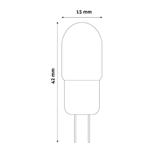 LED spuldze G4, 2.5W, 200lm, 3000K