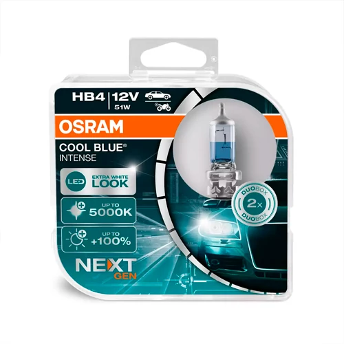 Halogen HB4 bulb, COOL BLUE INTENSE (NEXT GEN) series