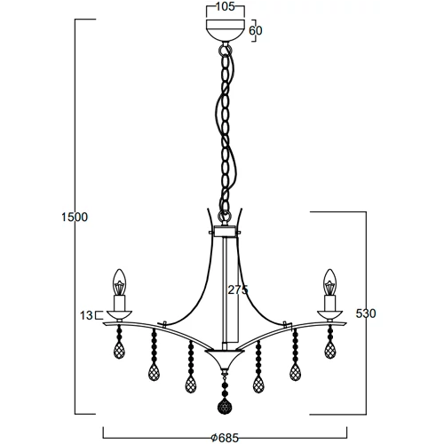 Chandelier LUCERNA