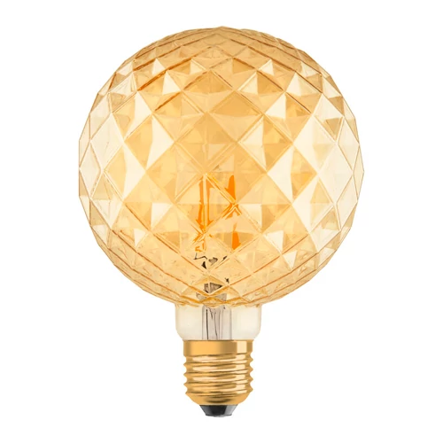 Vintage style LED bulb E27, G125, 4W, 470lm, 2400K