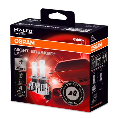 Лампы ближнего света H7, серия NIGHT BREAKER LED