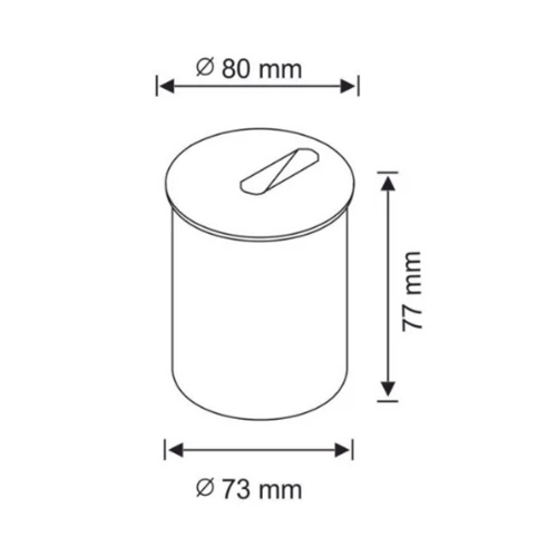 LED iebūvējams gaismeklis kāpnēm un sienām 3W 52lm 4000K IP54