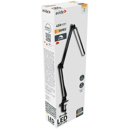 LED Galda lampa JAMES 12W, CCT, USB