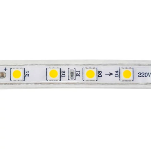 220V LED лента высокого напряжения IP65, холодный белый, 6W, VOLGA