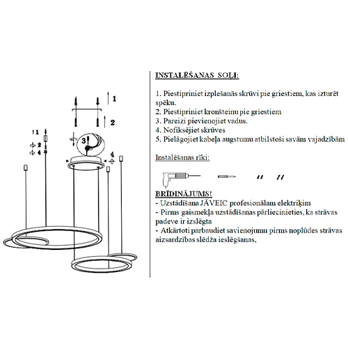 Pendant light DIADEMA