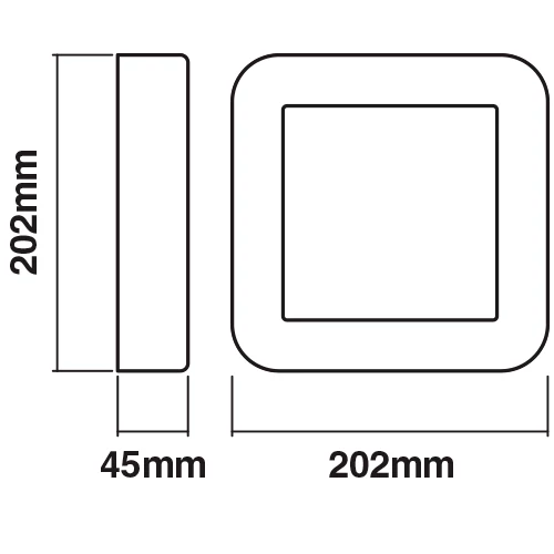 Fasādes gaismeklis 13.5W, 3000K, IP44 ENDURA STYLE Square SQ