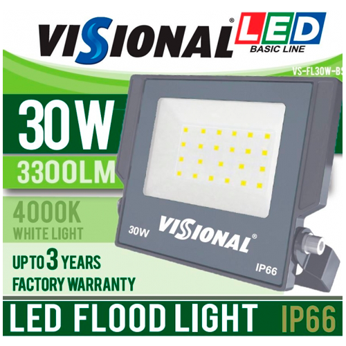 Outdoor LED floodlight 30W BASIC Line