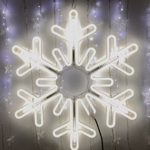Ziemassvētku gaismeklis - sniegpārsla 52 x 60 cm