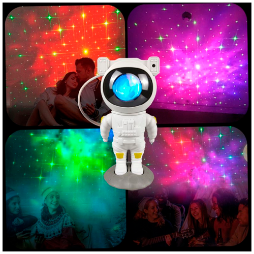 Astronaut projector with remote control for home - projection of the starry sky, galaxy, space