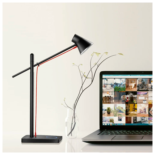 Galda lampa ar USB lādētāju PANAN Alu