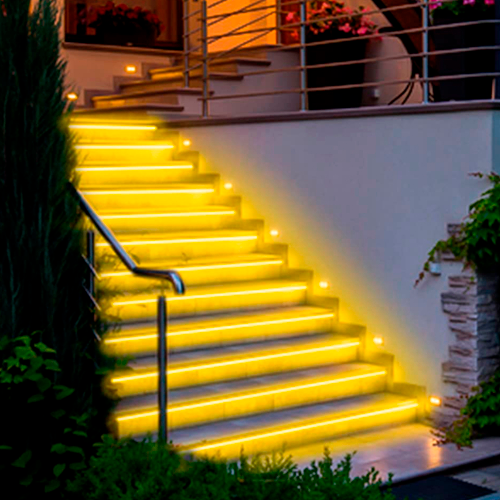 Outdoor LED neon strip IP65, yellow, 220-240V