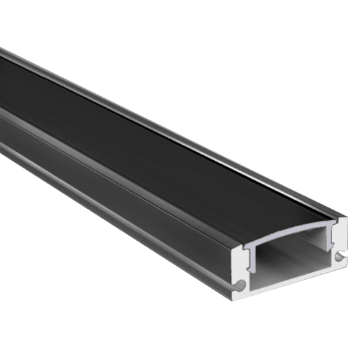 Anodized aluminum profile for LED strip HB-17.4X7BC