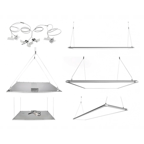 Set of cables for hanging LED panels
